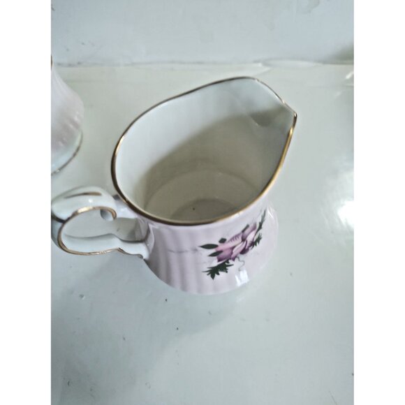 Royal Windsor Bone China Creamer & Sugar set Floral - Picture 10 of 13